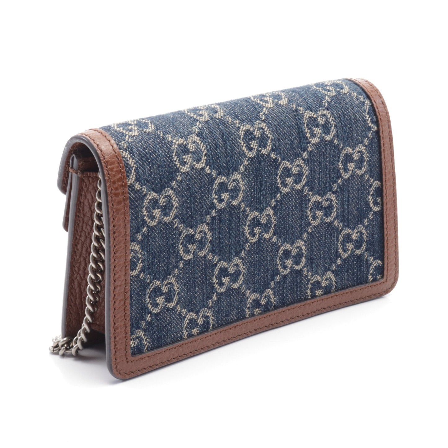 Luxury Gucci Trending 2025 Dionysus GG denim Super mini bag Chain shoulder bag Denim Leather Navy Brown