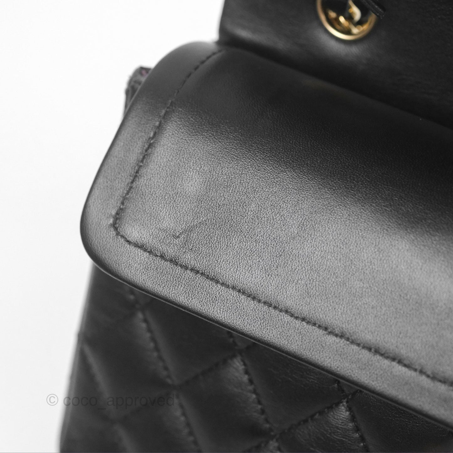 Chanel Small S/M Classic Flap Black Lambskin Gold Hardware