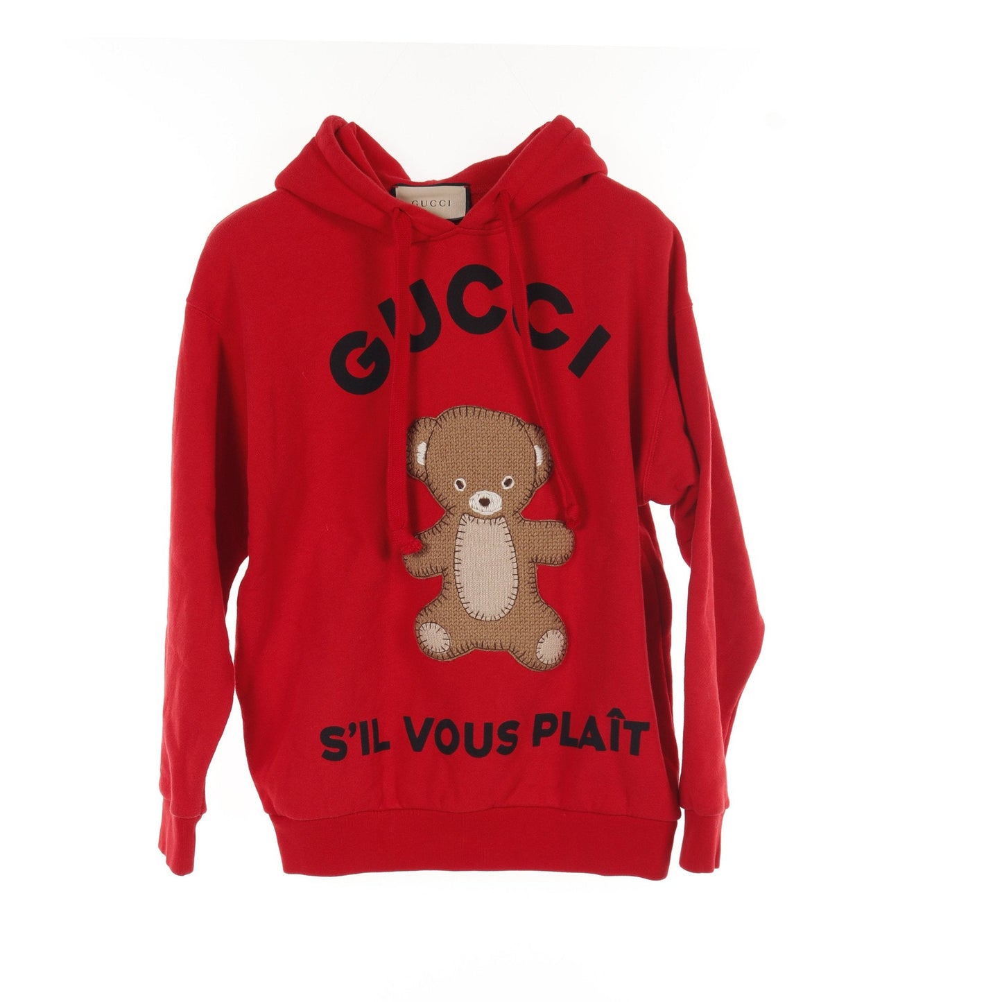 Luxury Gucci Trending 2025 Teddy bear Pullover hoodie Cotton Red Multicolor