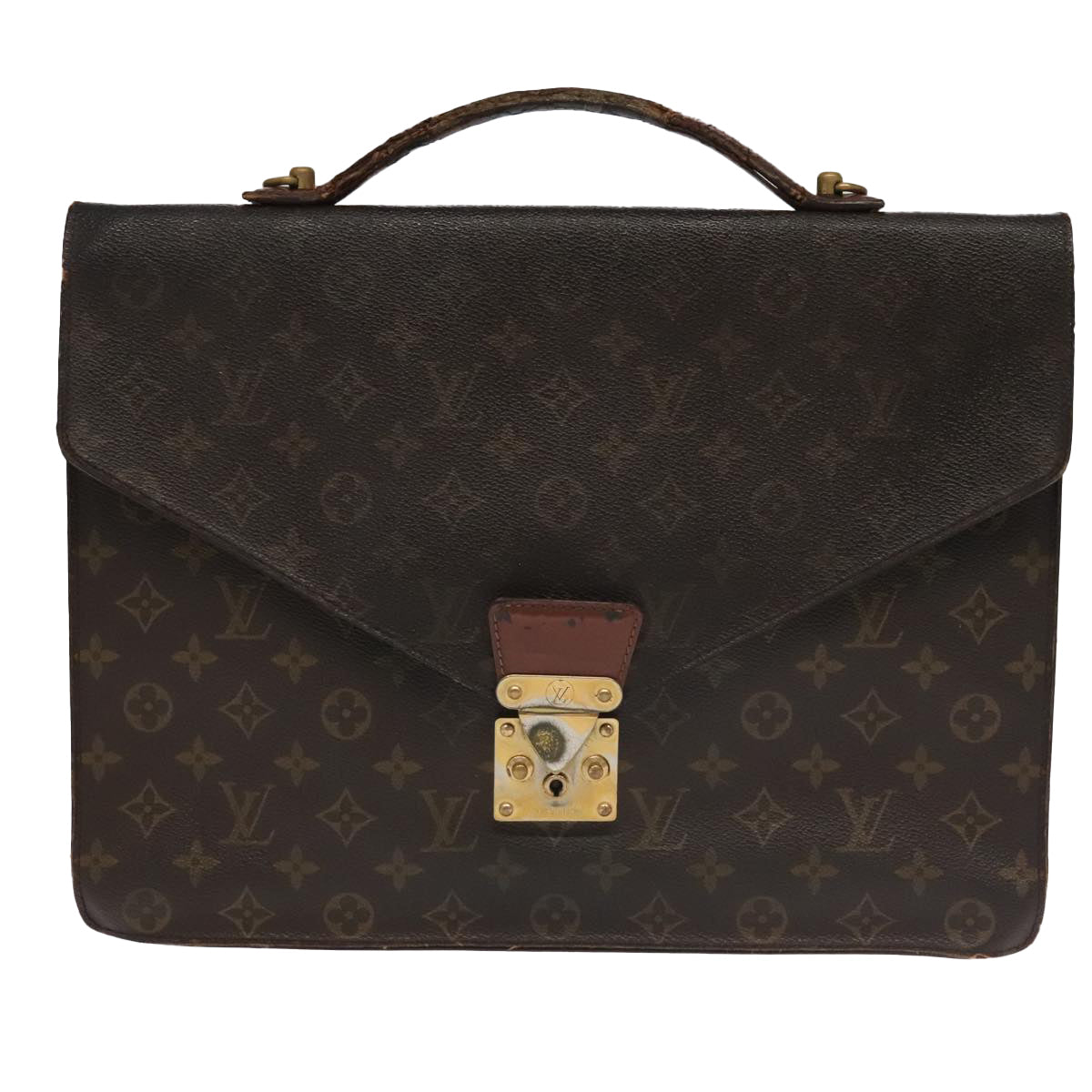 LOUIS VUITTON Monogram Porte Documents Bandouliere Bag M53338 LV 95725