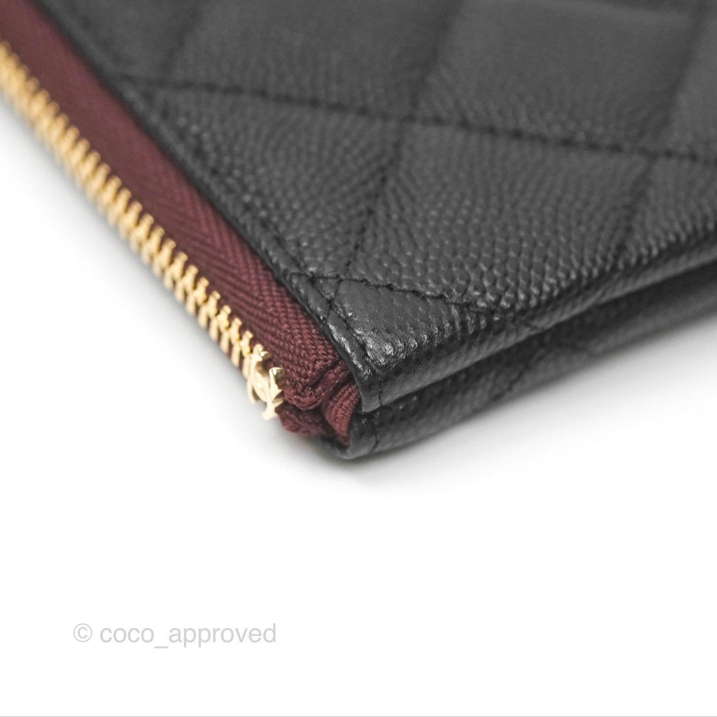 Chanel Mini O Case Quilted Black Caviar Gold Hardware