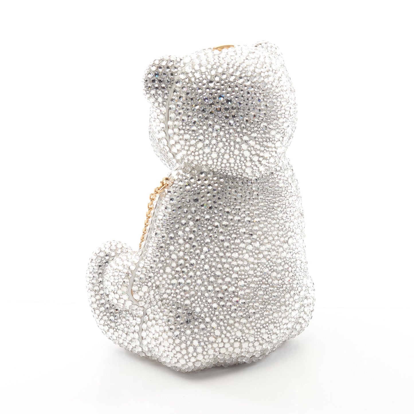 Luxury Gucci Trending 2025 GG Teddy bear Chain shoulder bag Swarovski Clear Multicolor