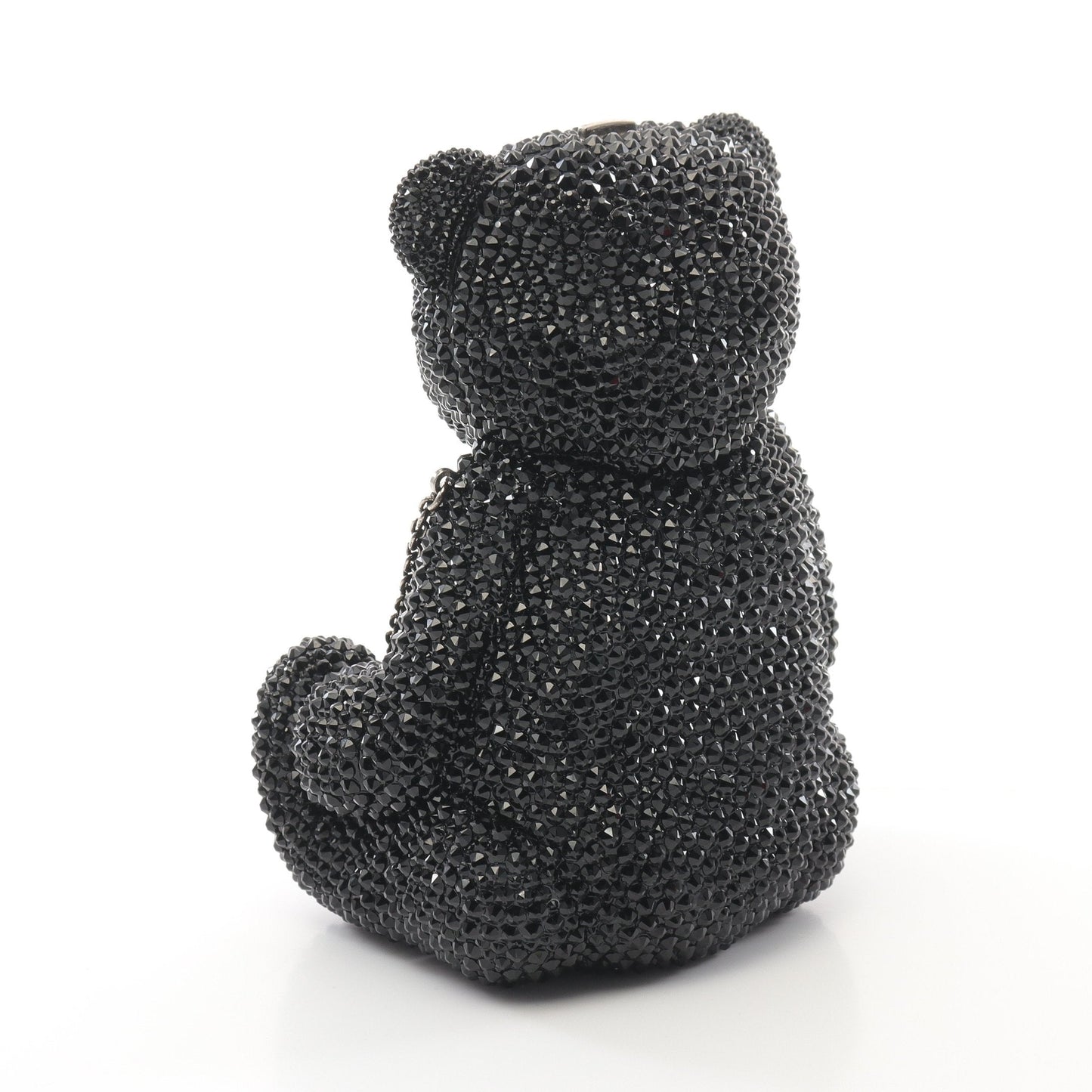 Luxury Gucci Trending 2025 GG Teddy bear Chain shoulder bag Swarovski Black Multicolor