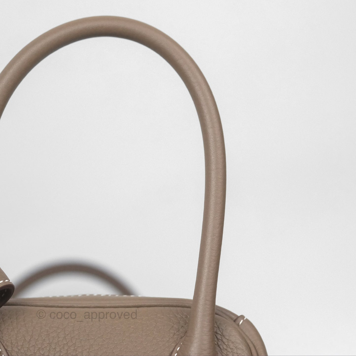 Hermès Lindy 26 Clemence Etoupe 18 Palladium Hardware
