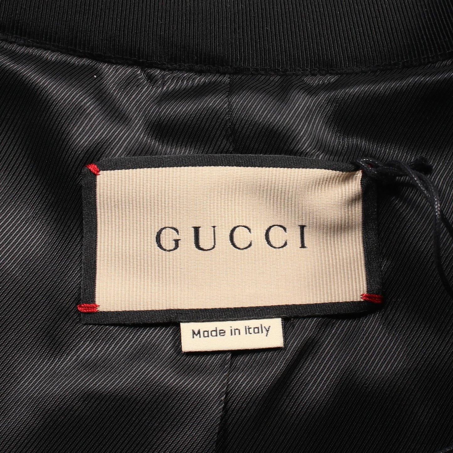 Luxury Gucci Trending 2025 Tweed No-collar jacket Wool Black White Comes with a jeweled brooch 24SS