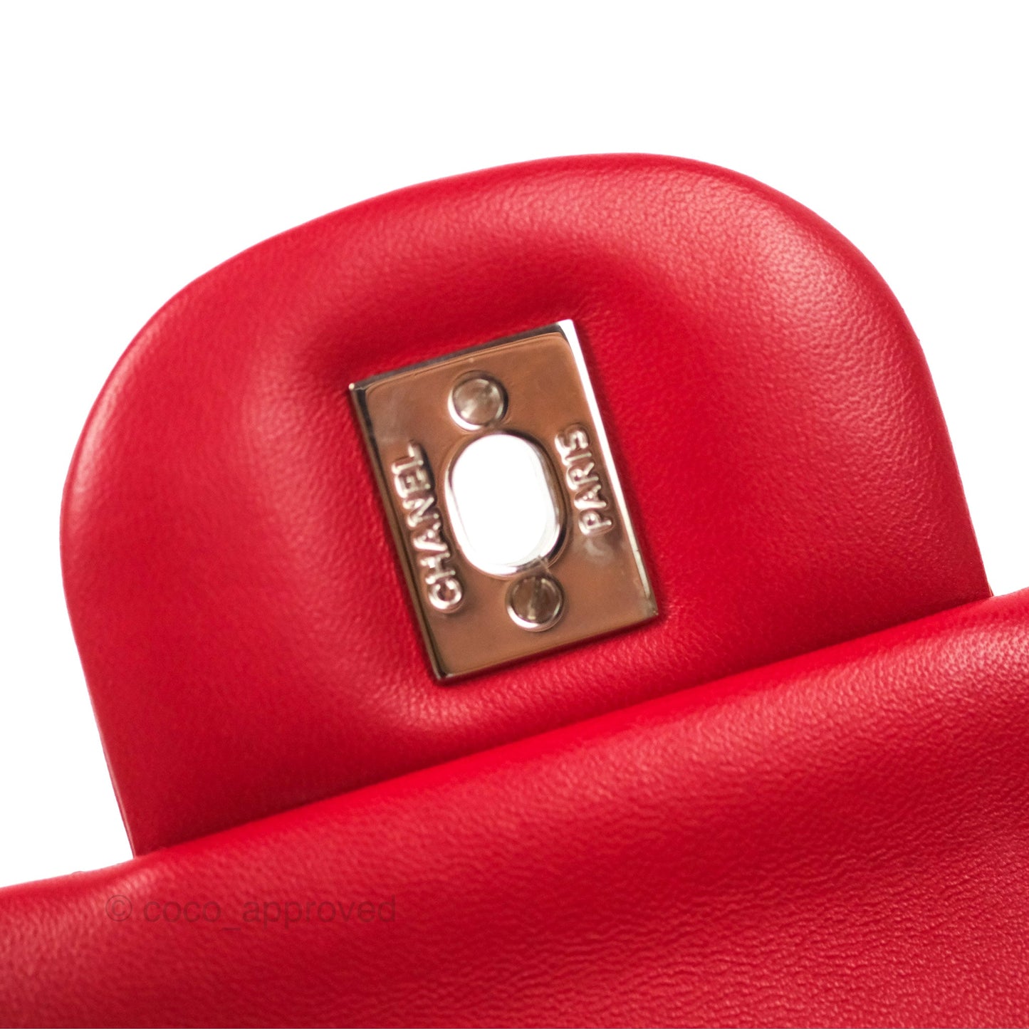 Chanel Jumbo Double Flap Red Lambskin Silver Hardware⁣⁣