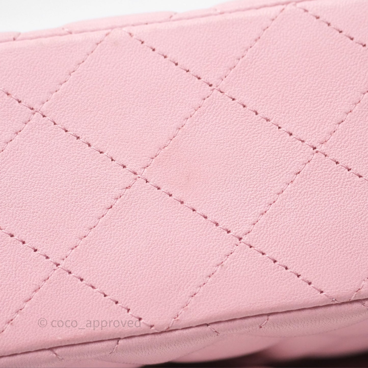 Chanel Classic M/L Medium Flap Quilted Pink Lambskin Gold Hardware