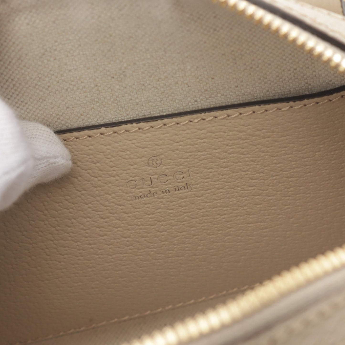 Luxury Gucci Trending 2025 Ophidia Mini Top handle bag Sherry line Handbag PVC Coated Canvas Leather Beige Multicolor