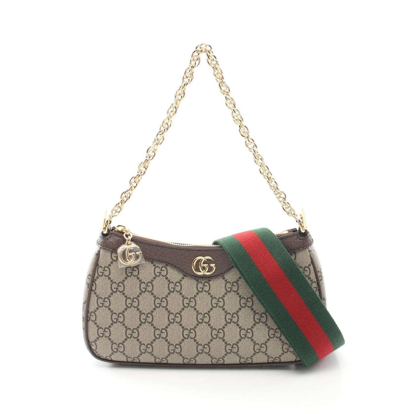 Luxury Gucci Trending 2025 Ophidia Small GG Supreme Handbag PVC Coated Canvas Leather Beige Brown
