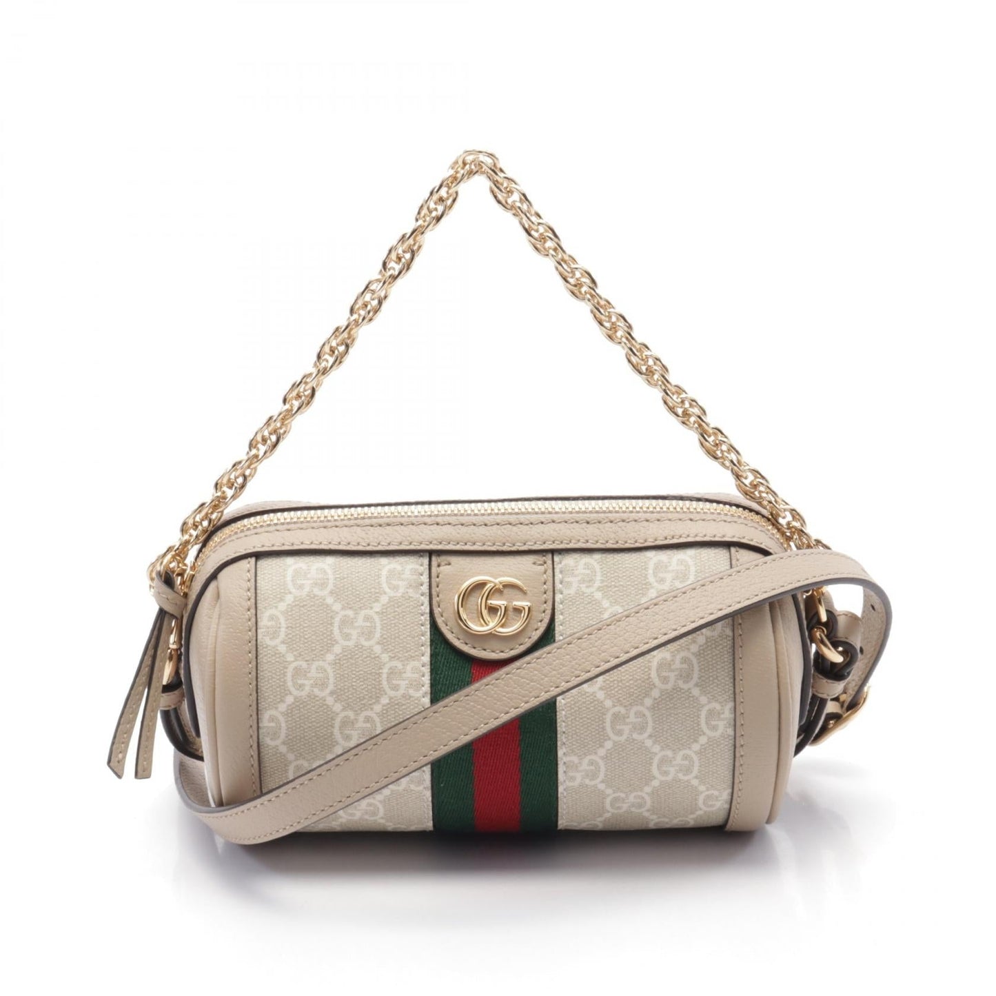 Luxury Gucci Trending 2025 Ophidia GG Supreme Mini Shoulder bag PVC Coated Canvas Leather Beige Multicolor