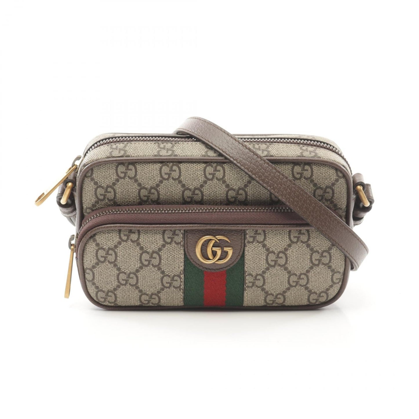 Luxury Gucci Trending 2025 Ophidia Mini bag GG Supreme Shoulder bag PVC Coated Canvas Leather Beige Brown Multicolor