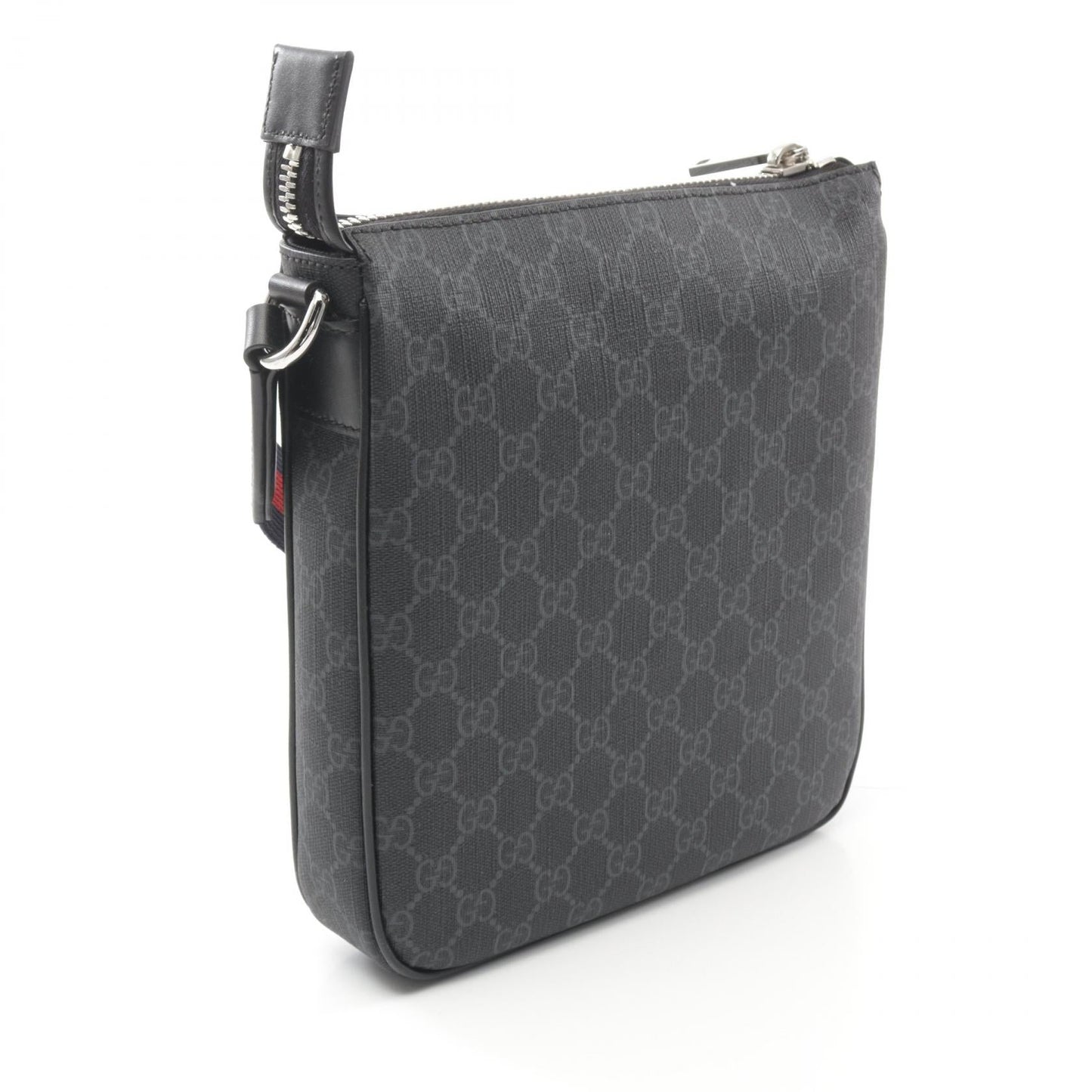 Luxury Gucci Trending 2025 GG Supreme Small Shoulder bag PVC Coated Canvas Leather Black