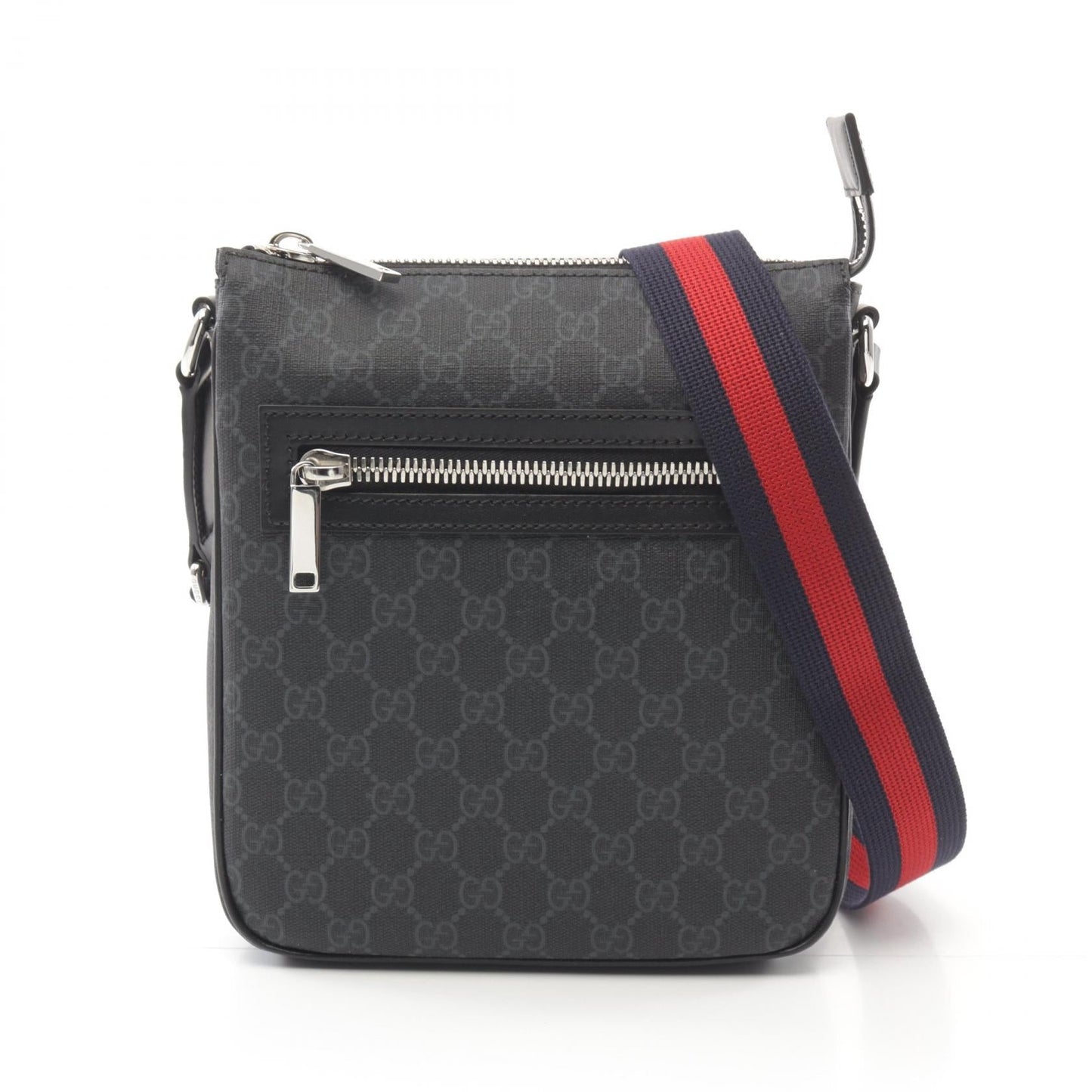 Luxury Gucci Trending 2025 GG Supreme Small Shoulder bag PVC Coated Canvas Leather Black