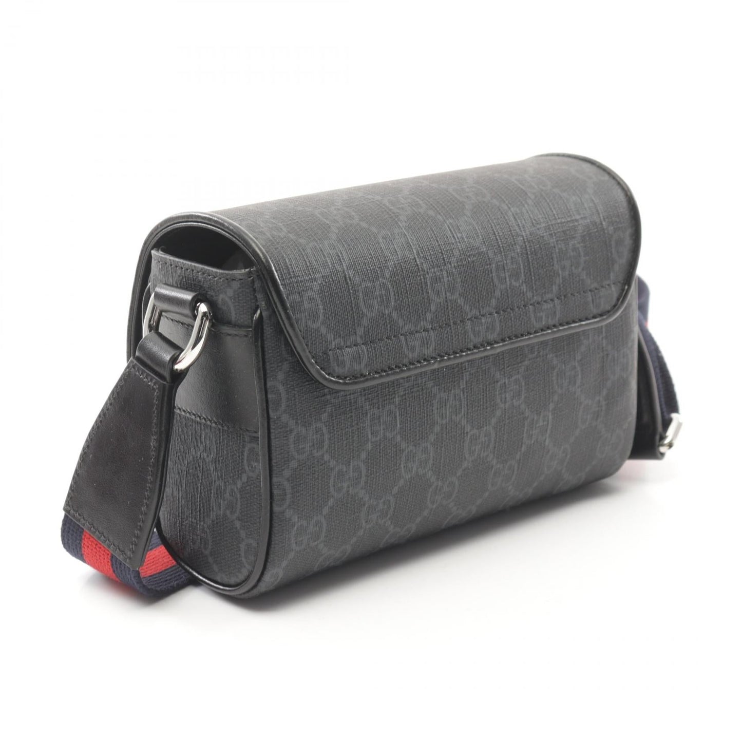 Luxury Gucci Trending 2025 GG Supreme Super mini bag Shoulder bag PVC Coated Canvas Leather Gray Black
