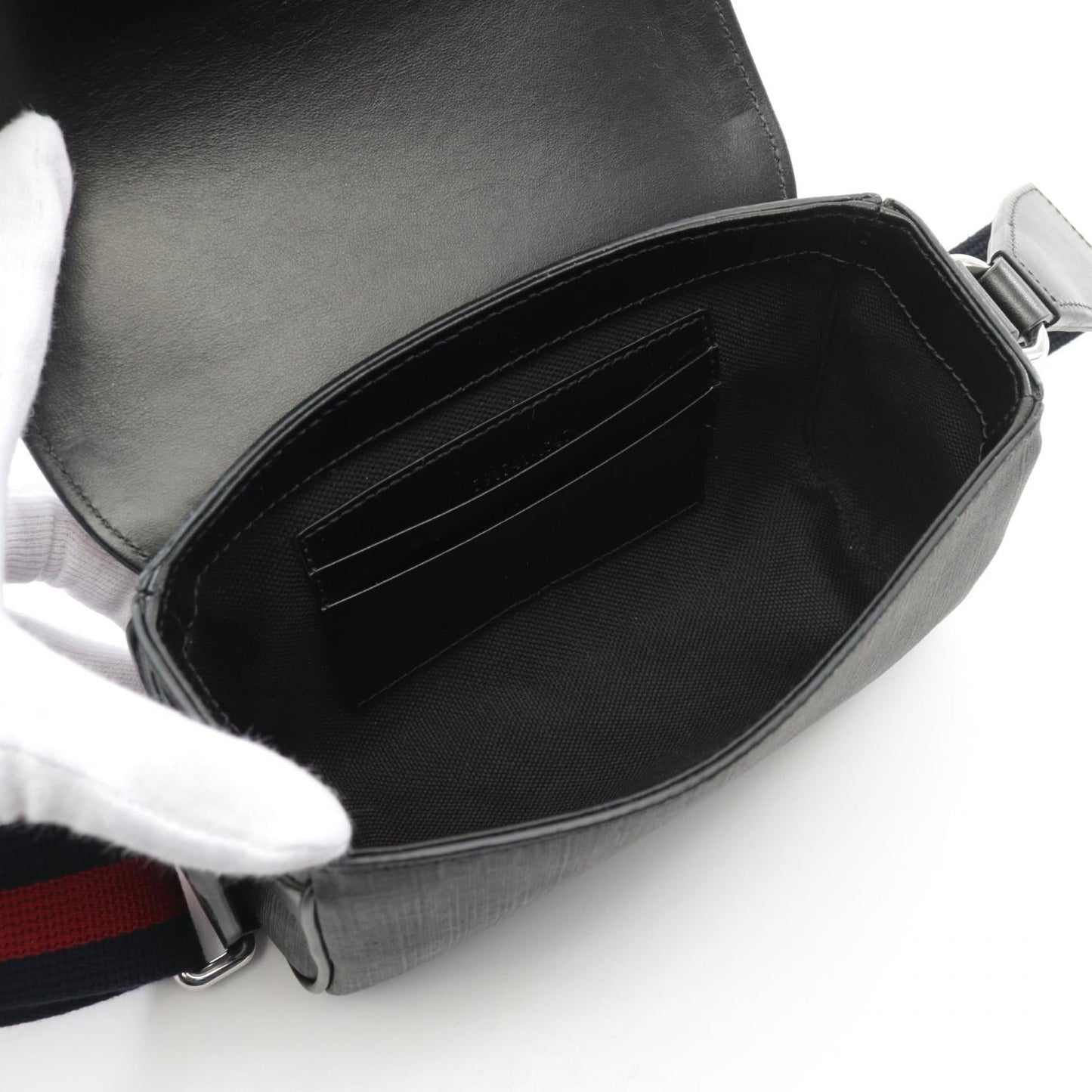 Luxury Gucci Trending 2025 GG Supreme Super mini bag Shoulder bag PVC Coated Canvas Leather Gray Black