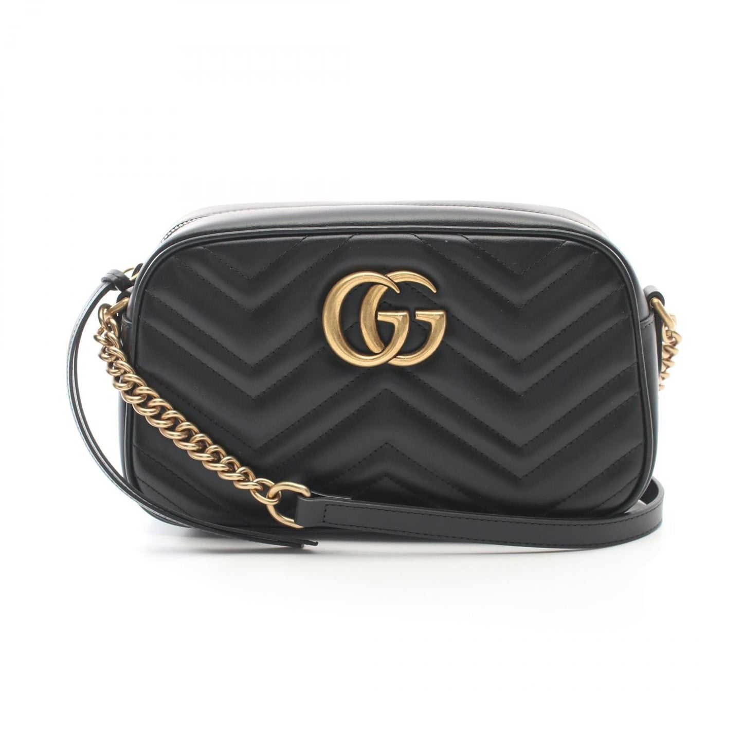 Luxury Gucci Trending 2025 GG Marmont Shoulder bag Leather Black