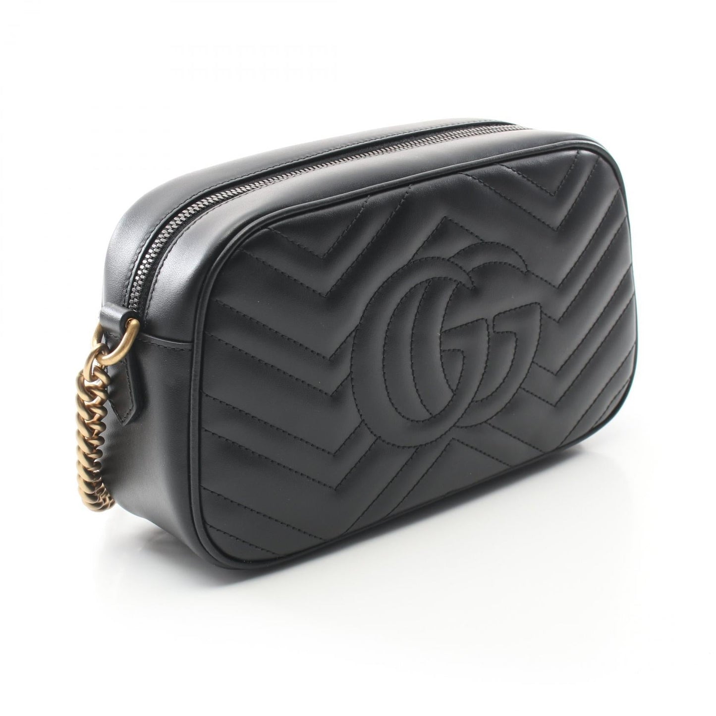Luxury Gucci Trending 2025 GG Marmont Shoulder bag Leather Black