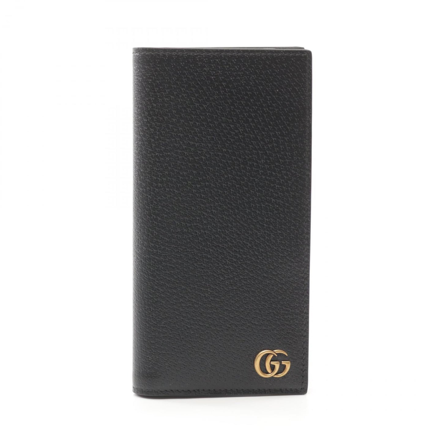 Luxury Gucci Trending 2025 Double G Bi-fold Long Wallet Leather Black