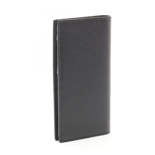 Luxury Gucci Trending 2025 Double G Bi-fold Long Wallet Leather Black