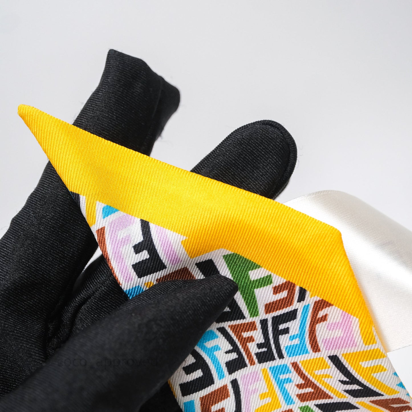 Fendi Multicolor FF Print Wrappy/ Woven Silk Scarf