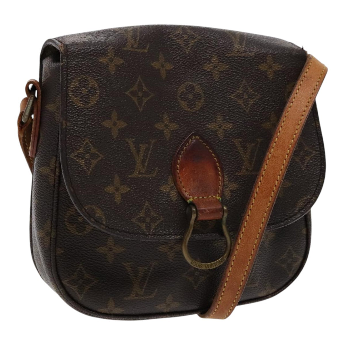LOUIS VUITTON Monogram Saint Cloud MM Shoulder Bag M51243 LV 95854