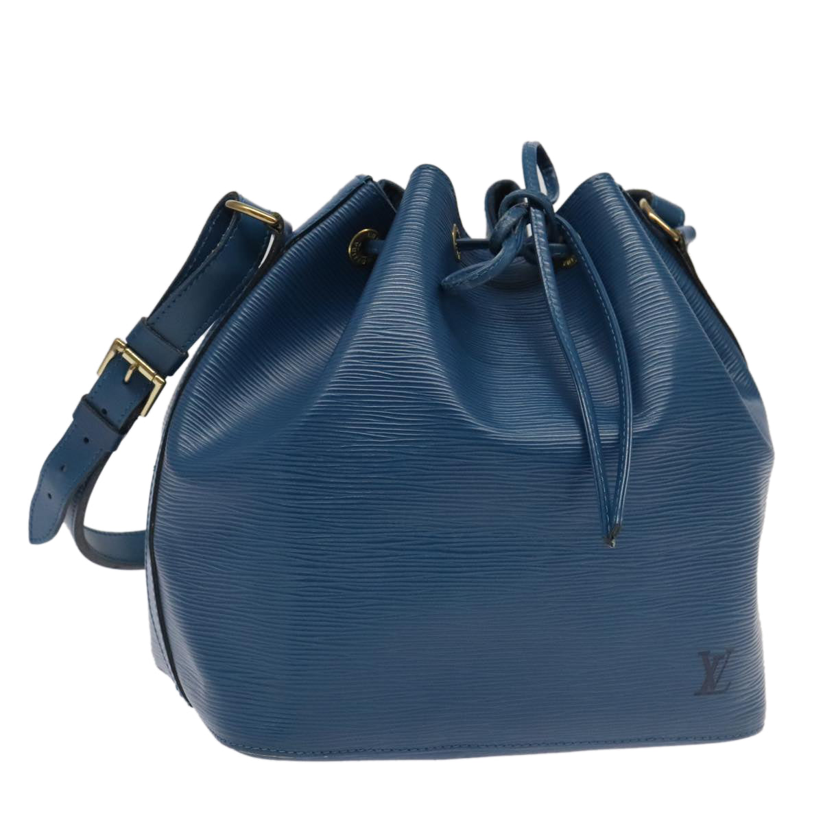 LOUIS VUITTON Epi Petit Noe Shoulder Bag Blue M44105 LV 95867