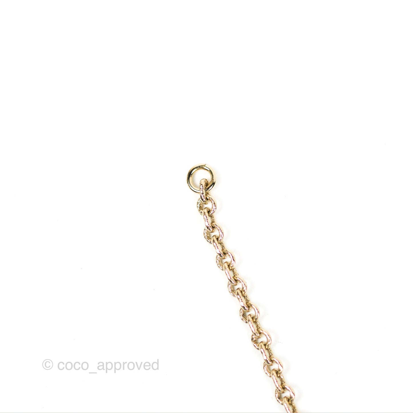 Chanel Large CC Necklace Burgundy/Grey Enamel Gold Tone 17A