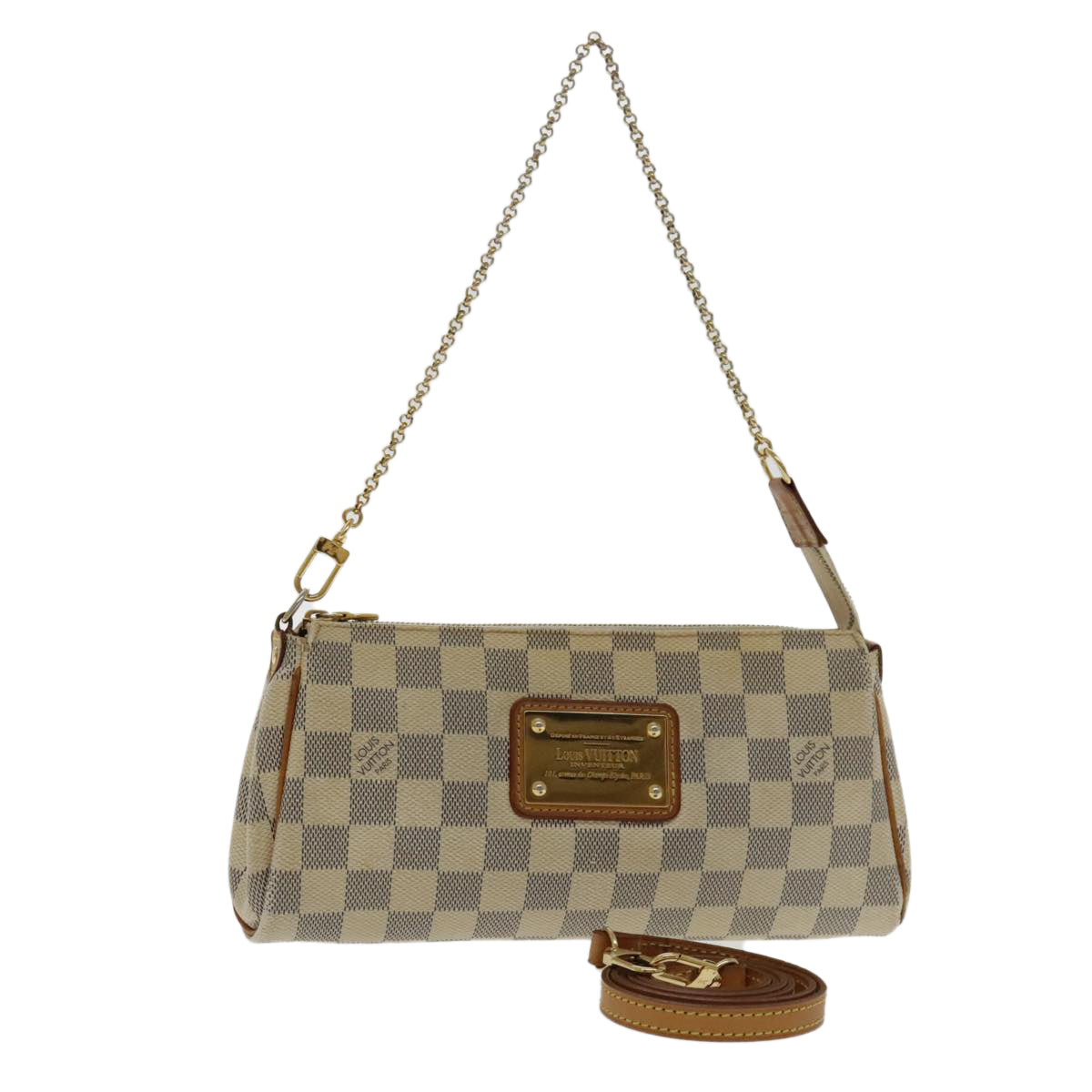 LOUIS VUITTON Damier Azur Eva Shoulder Bag 2way N55214 LV 95885