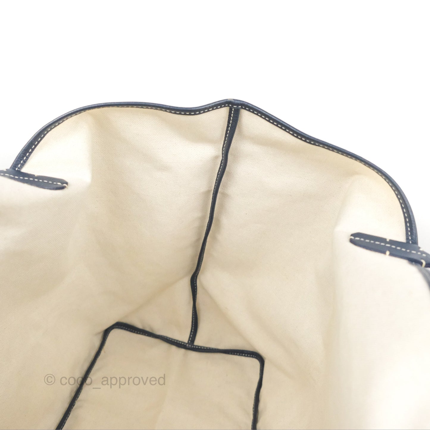 Goyard St. Louis Tote GM Navy/Tan