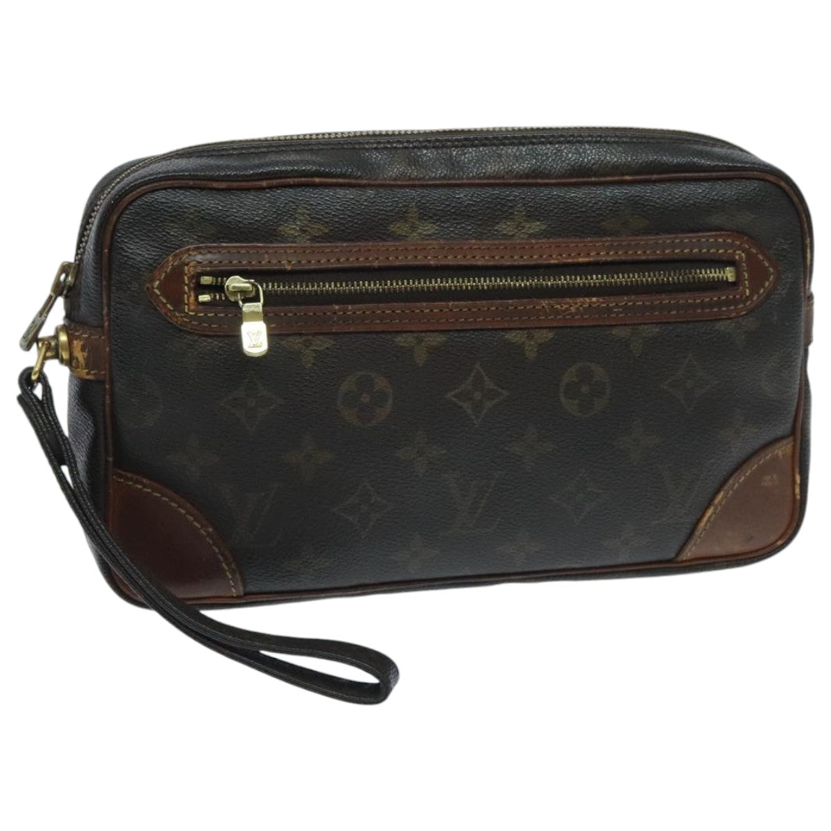 LOUIS VUITTON Monogram Marly Dragonne GM Clutch Bag M51825 LV 95886