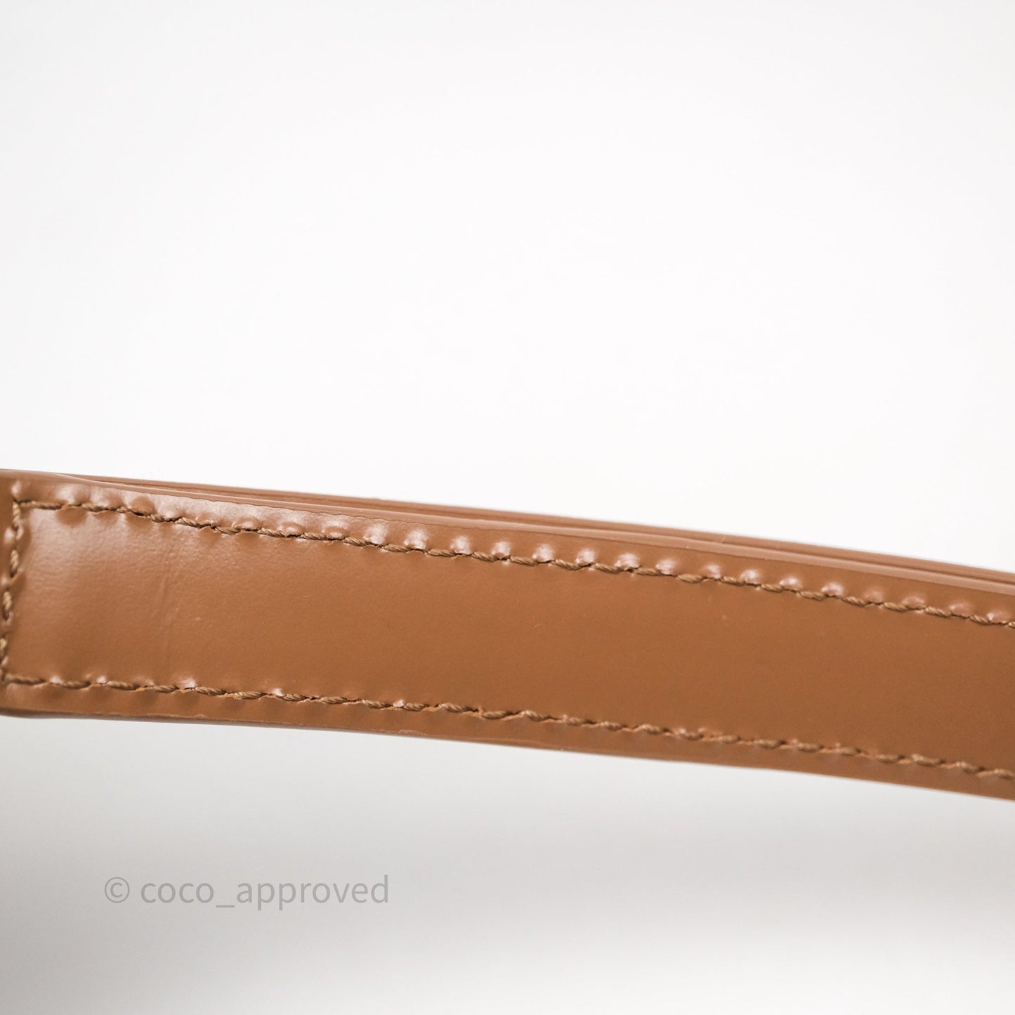Celine Teen Triomphe Bag Shiny Calfskin Brown