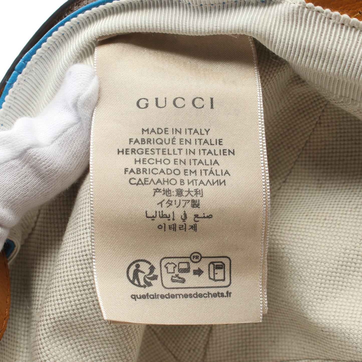Luxury Gucci Trending 2025 Leather Baseball Hat Cap Leather Blue Yellow brown