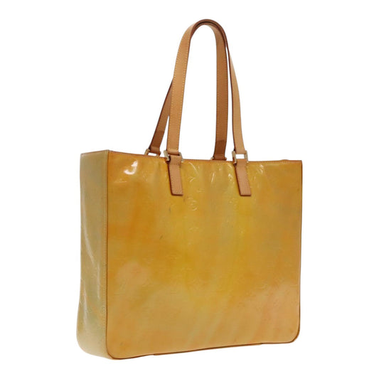 LOUIS VUITTON Monogram Vernis Columbus Tote Bag Gris M91028 LV 95922