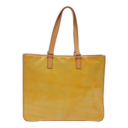 LOUIS VUITTON Monogram Vernis Columbus Tote Bag Gris M91028 LV 95922