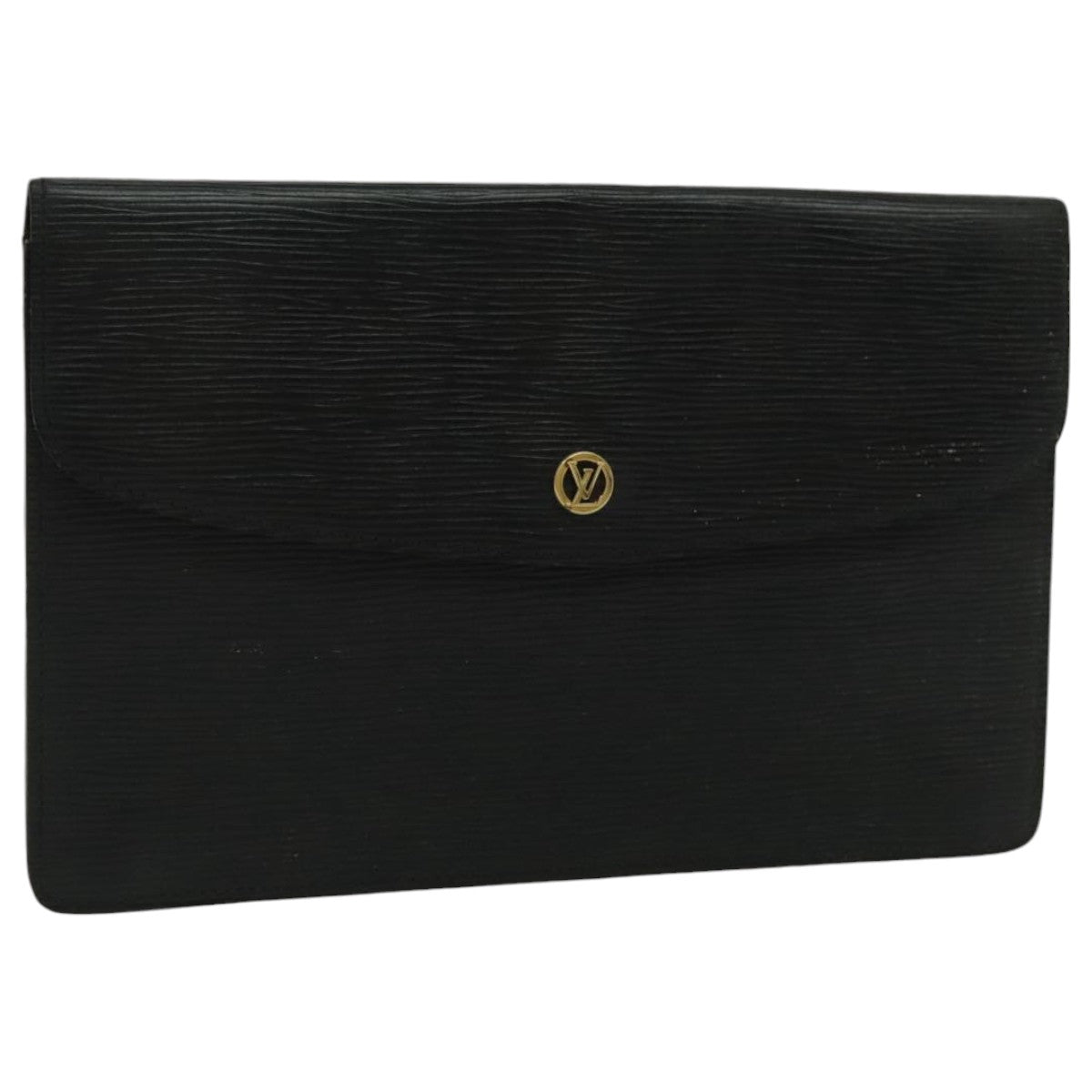 LOUIS VUITTON Epi Montaigne 27 Clutch Bag Black M52652 LV 95934