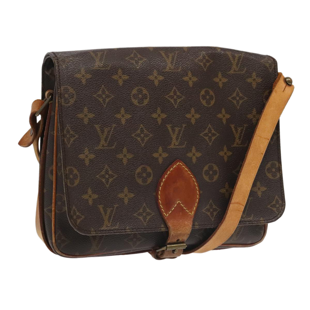 LOUIS VUITTON Monogram Cartouchiere GM Shoulder Bag M51252 LV 95943