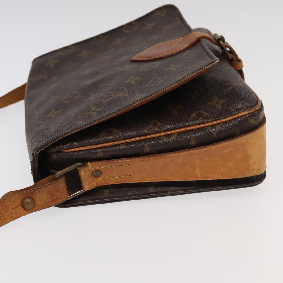 LOUIS VUITTON Monogram Cartouchiere GM Shoulder Bag M51252 LV 95943
