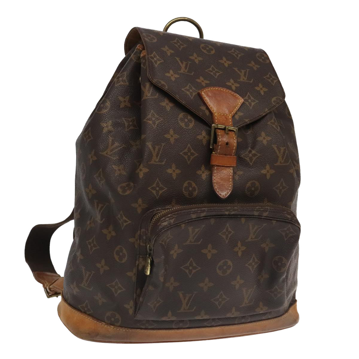 LOUIS VUITTON Monogram Montsouris GM Backpack M51135 LV 95951