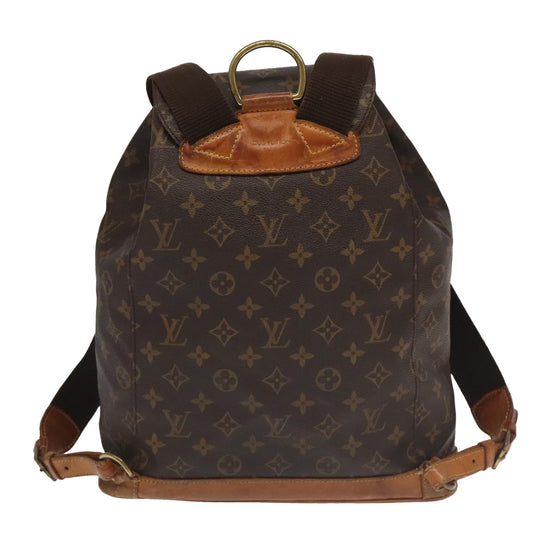 LOUIS VUITTON Monogram Montsouris GM Backpack M51135 LV 95951