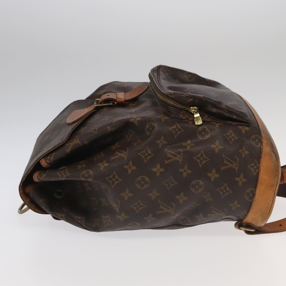 LOUIS VUITTON Monogram Montsouris GM Backpack M51135 LV 95951