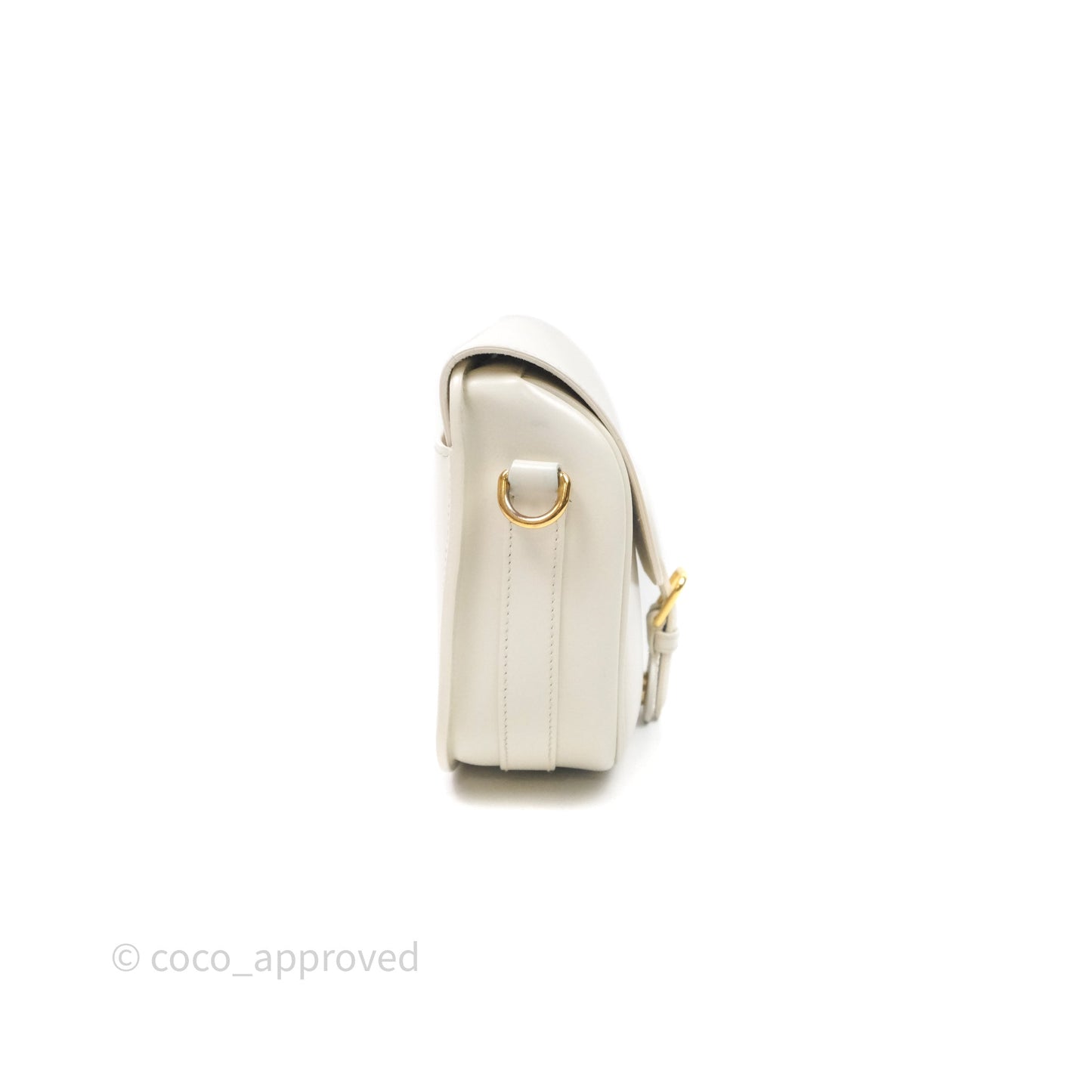 Dior Medium Bobby Bag Off White Calfskin Gold Hardware