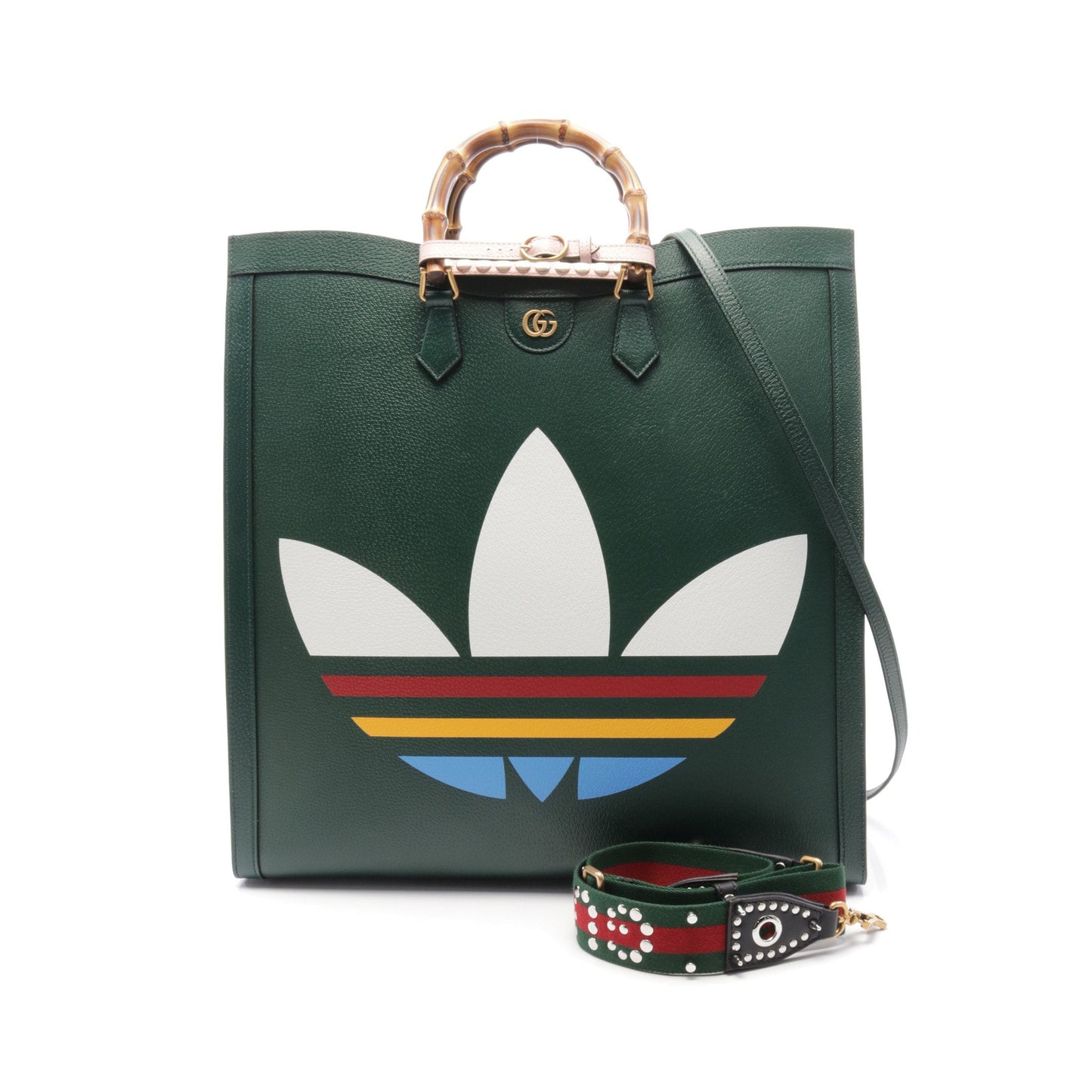 Luxury Gucci Trending 2025 Luxury Gucci Trending 2025 * adidas Diana Maxi Handbag Tote bag Leather Dark green 2WAY