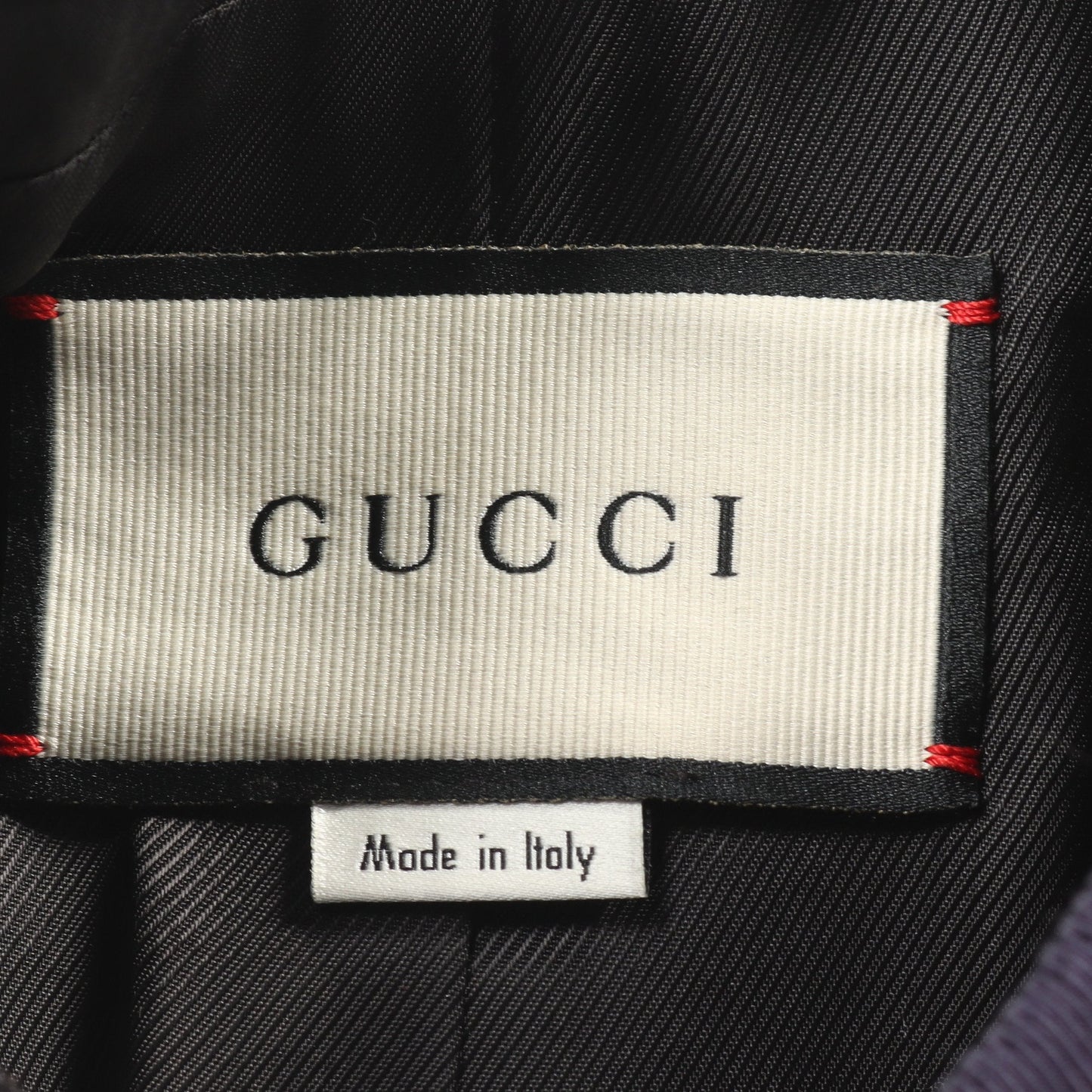 Luxury Gucci Trending 2025 Interlocking G Coat Wool Black Red Navy