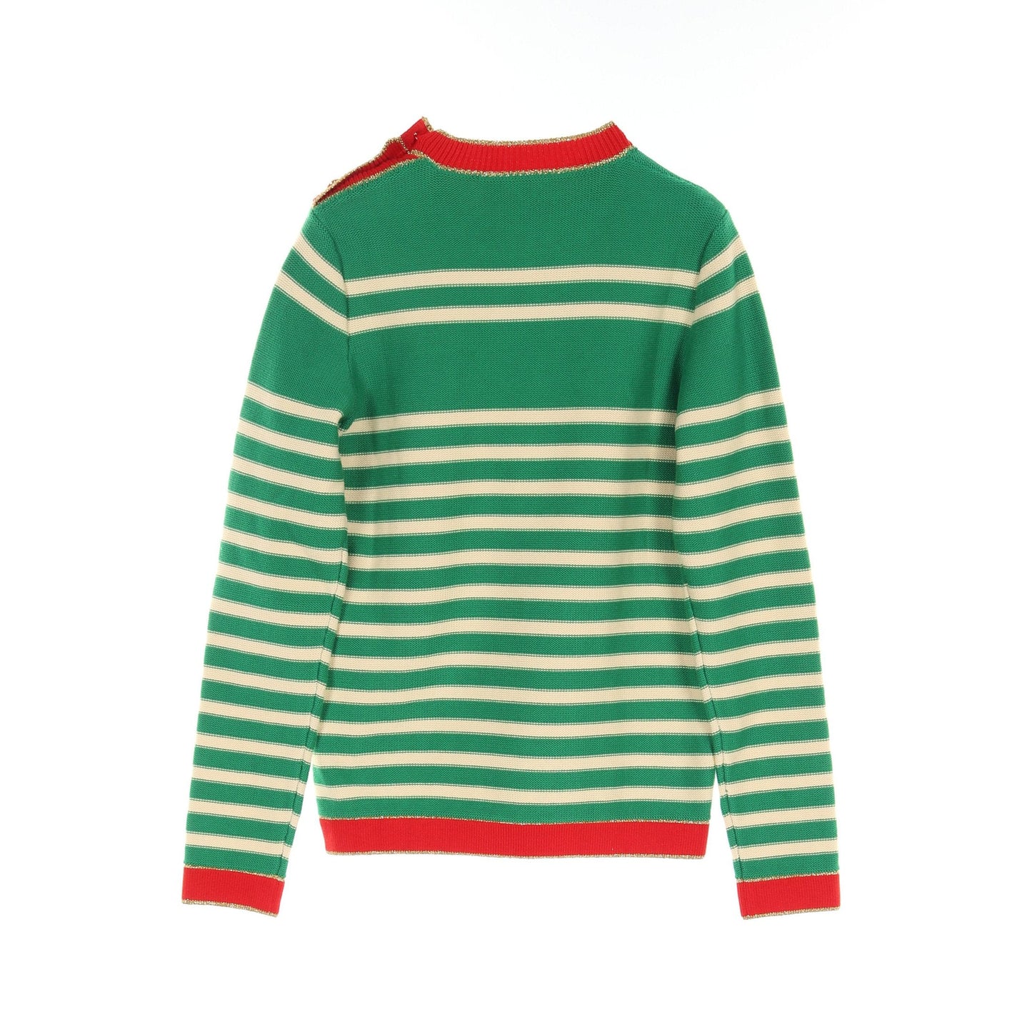Luxury Gucci Trending 2025 Marine Logo Knit Stripes Cotton Green Multicolor 22SS