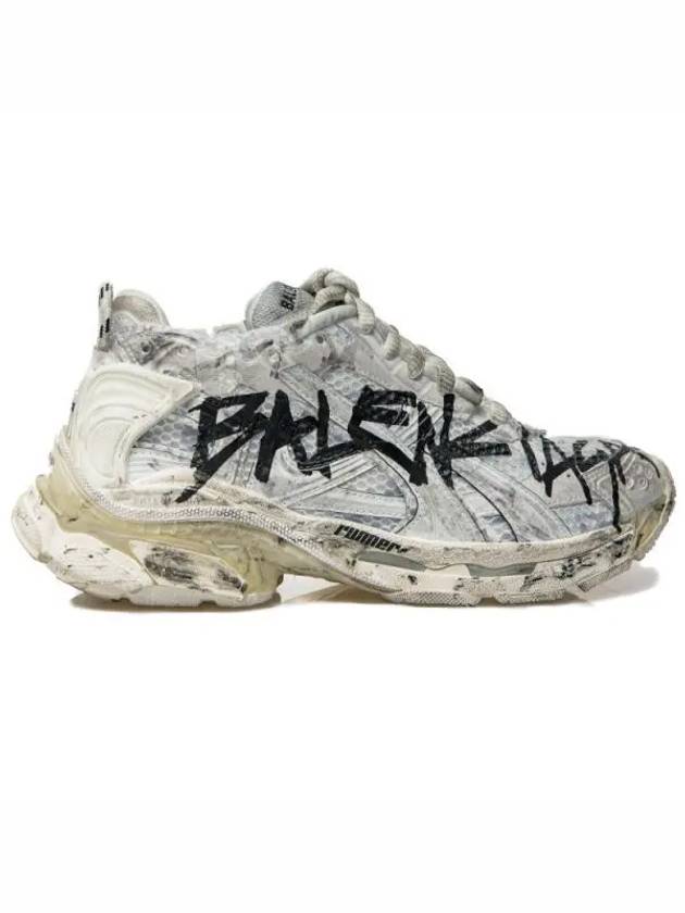 Luxury Balenciaga Runner Graffiti Low Top Sneakers White