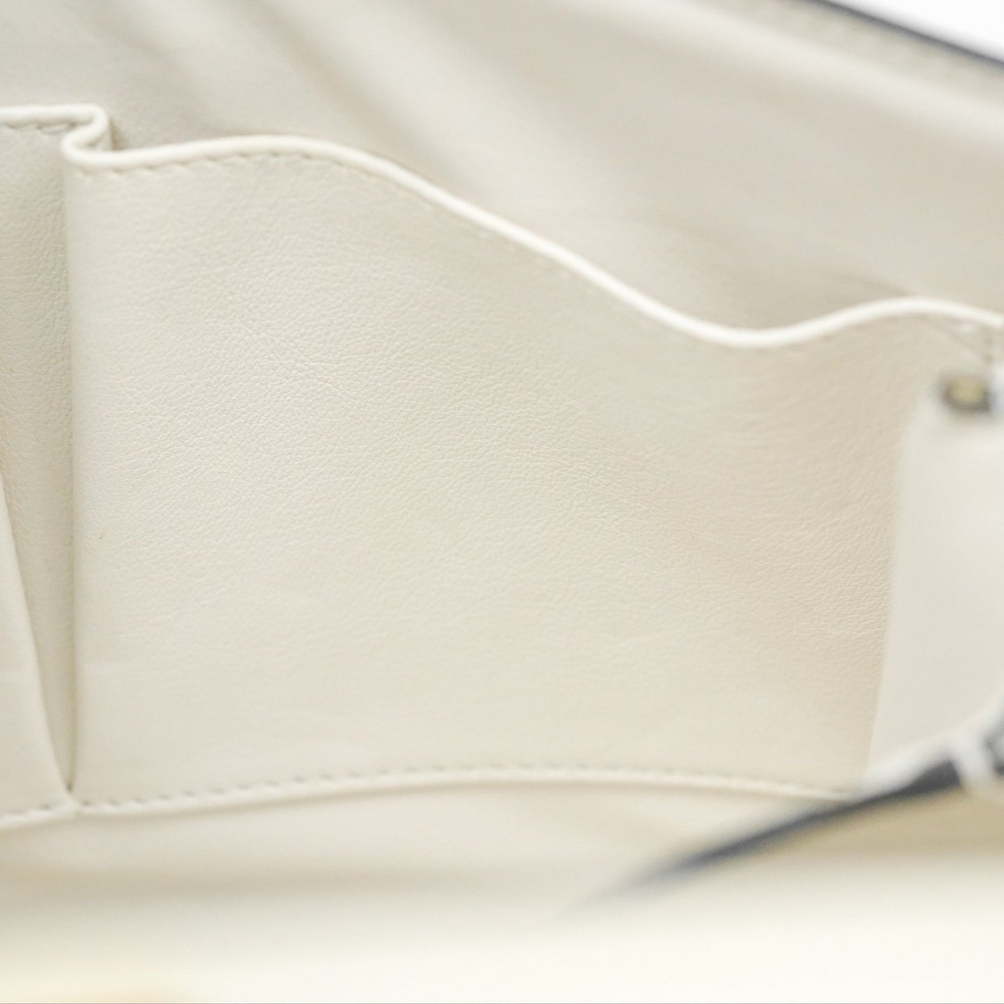 Celine Medium Classic Box Flap White Patent Gold Hardware