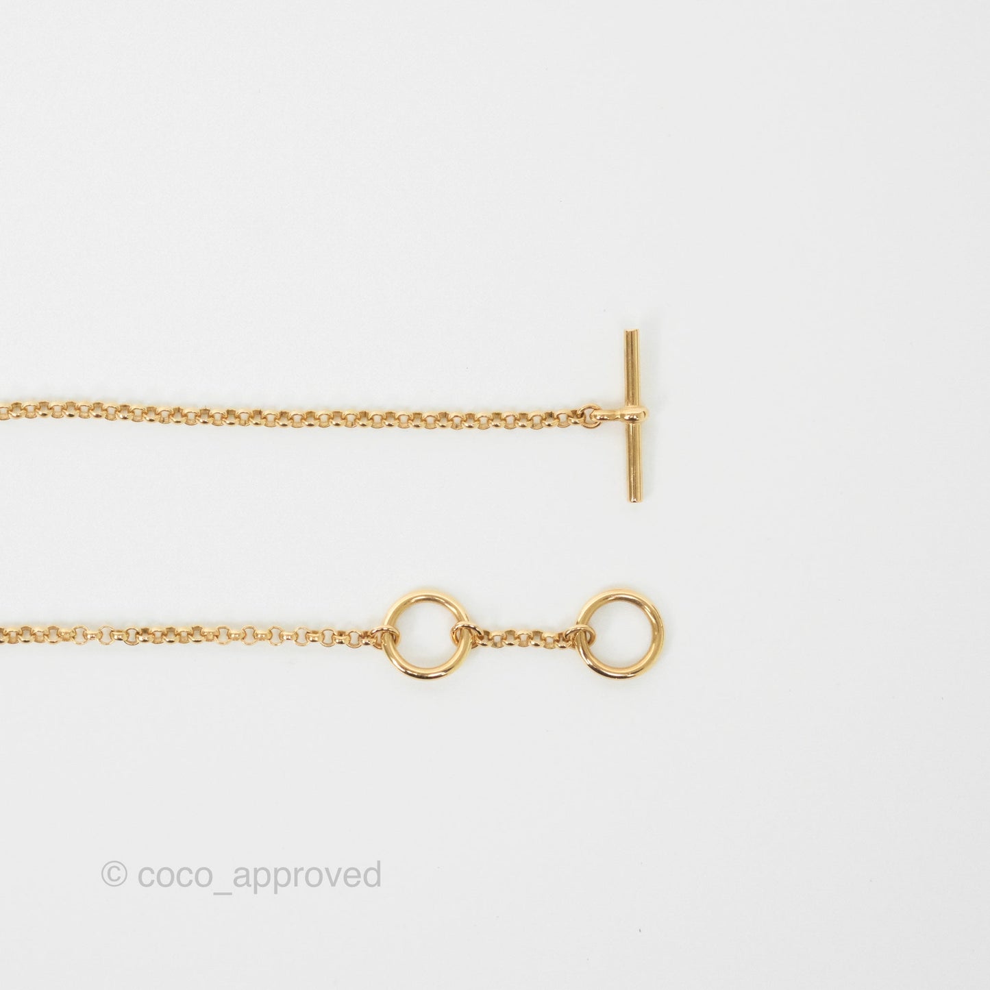 Hermes Clou de Selle Gambade Necklace Diamond Rose Gold