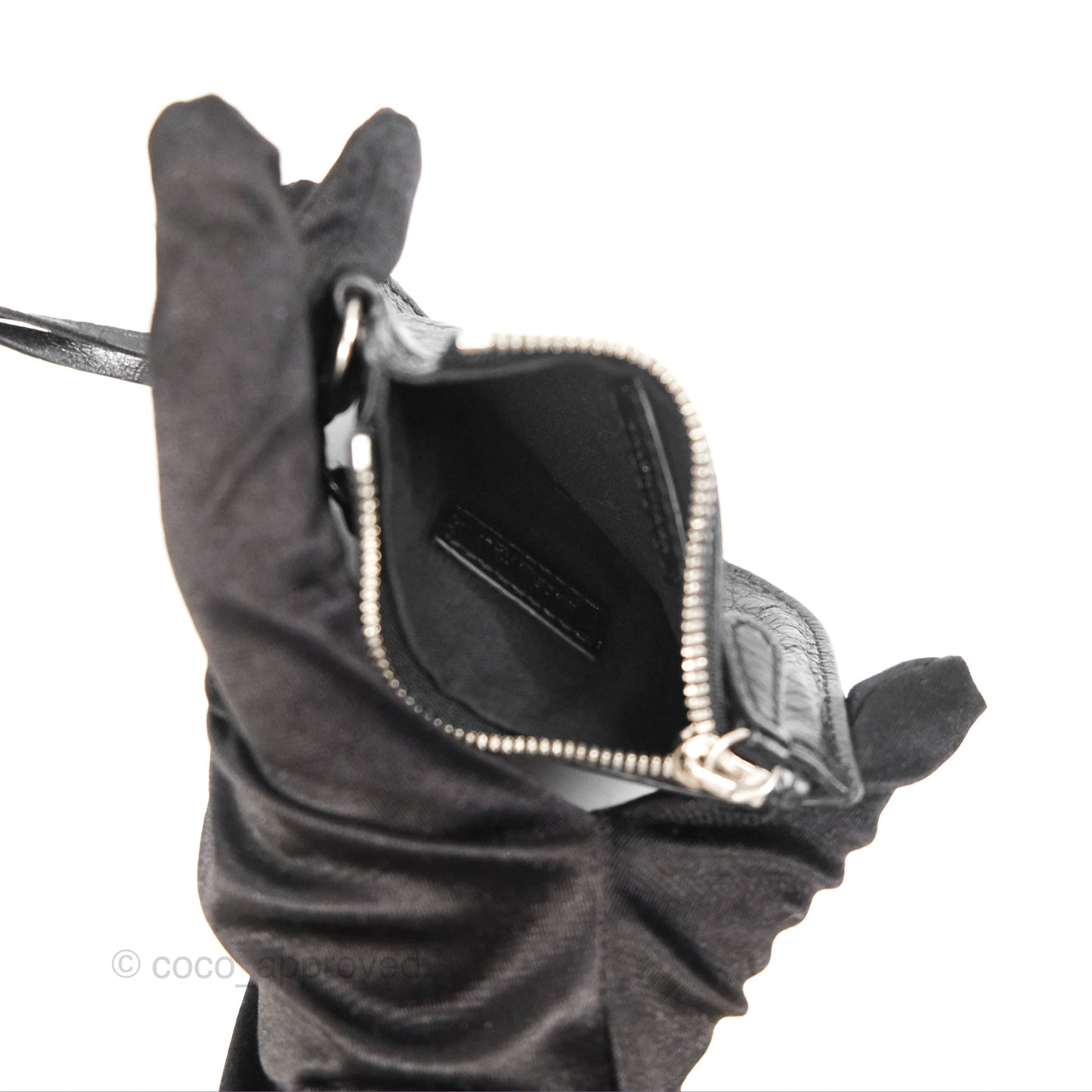 Balenciaga Le Cagole Shoulder Bag Black Aged Calfskin Silver Hardware