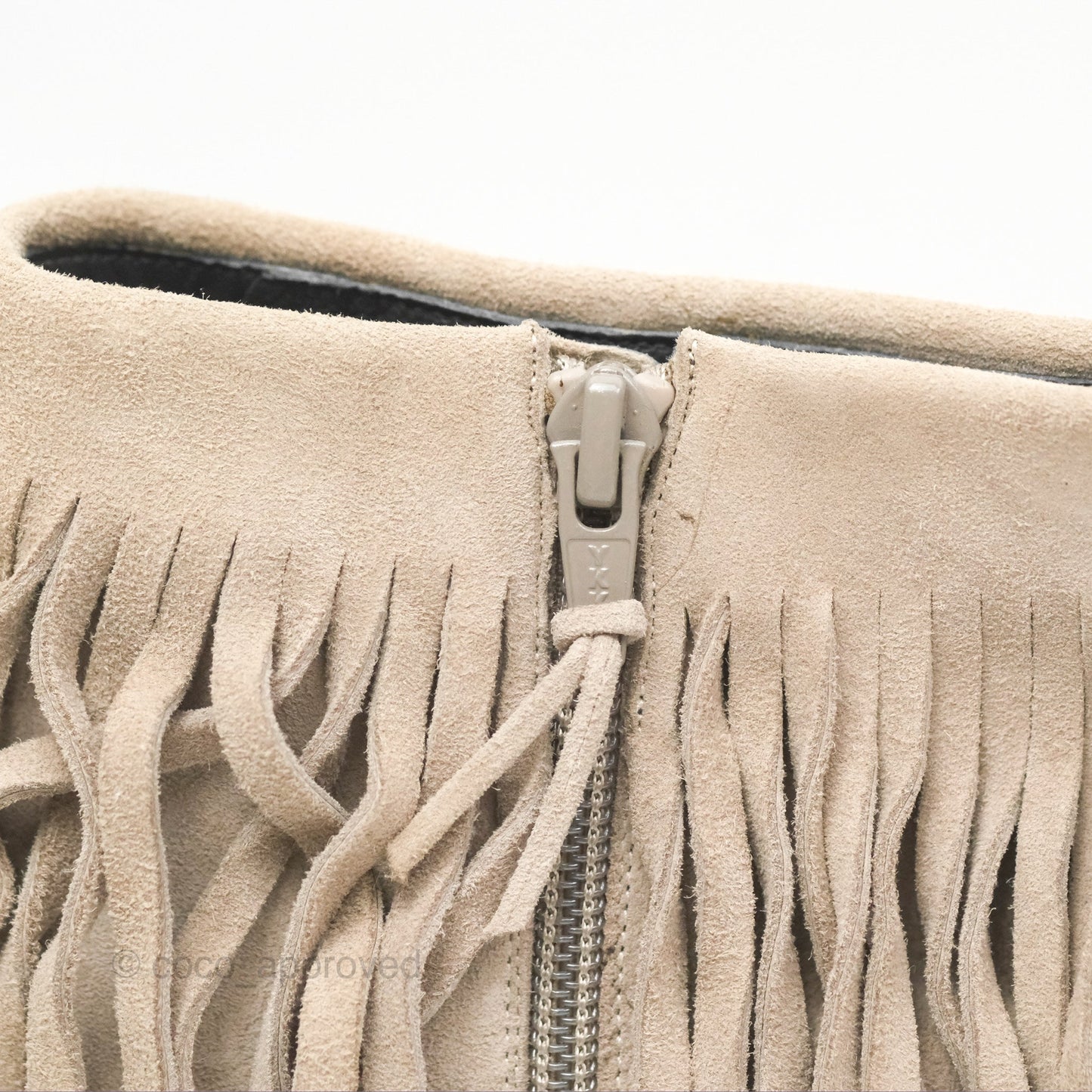 Stuart Weitzman Fringe Times Grey Suede Ankle Boots Size 39