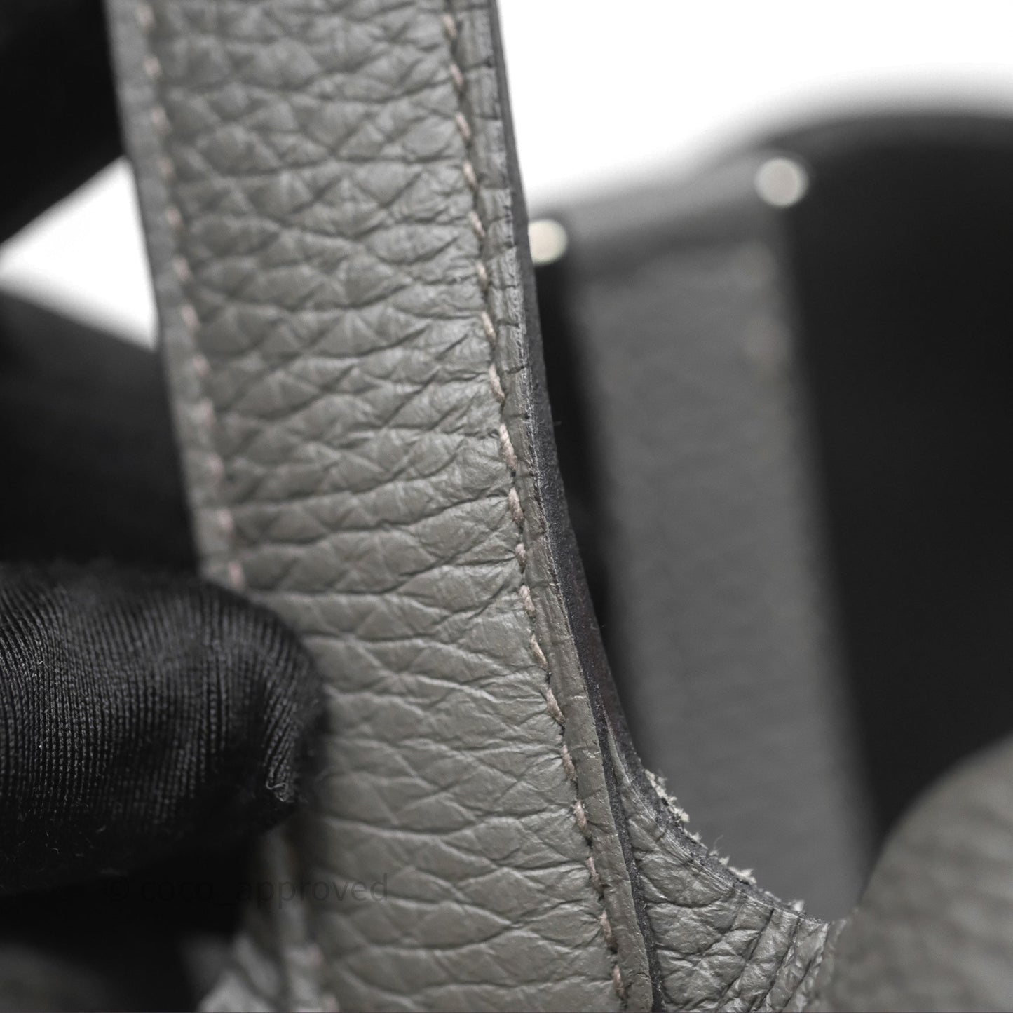 Hermès Picotin 18 Etain 8F Clemence Palladium Hardware